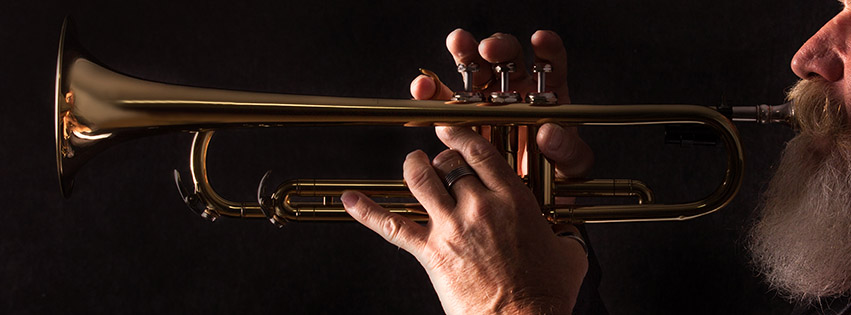 Profile Portrait of a trumpet player
