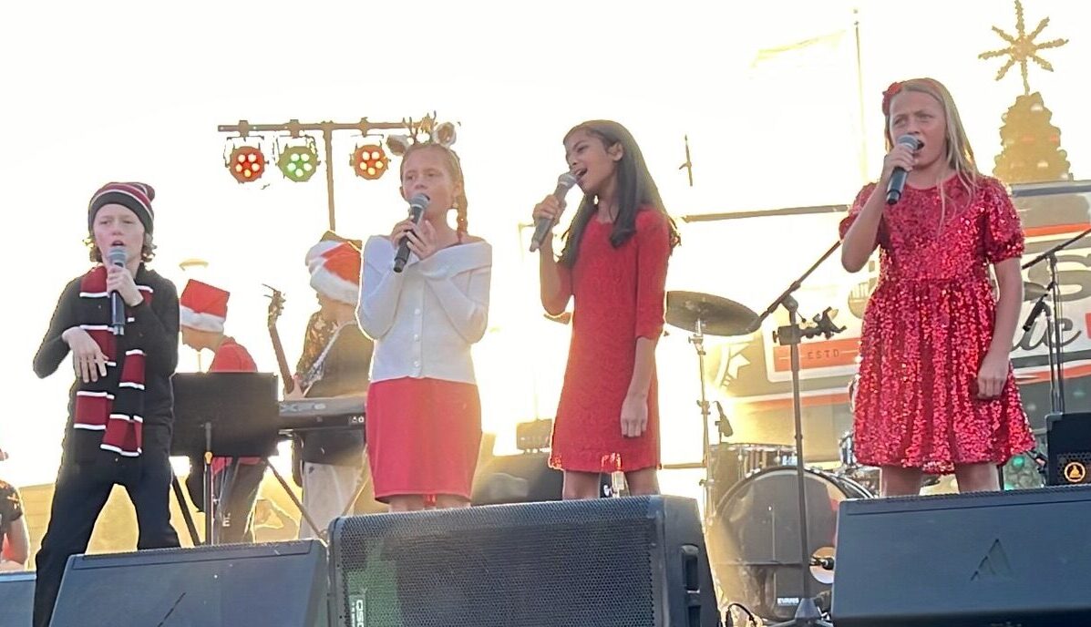 Singers at Tree Lighting