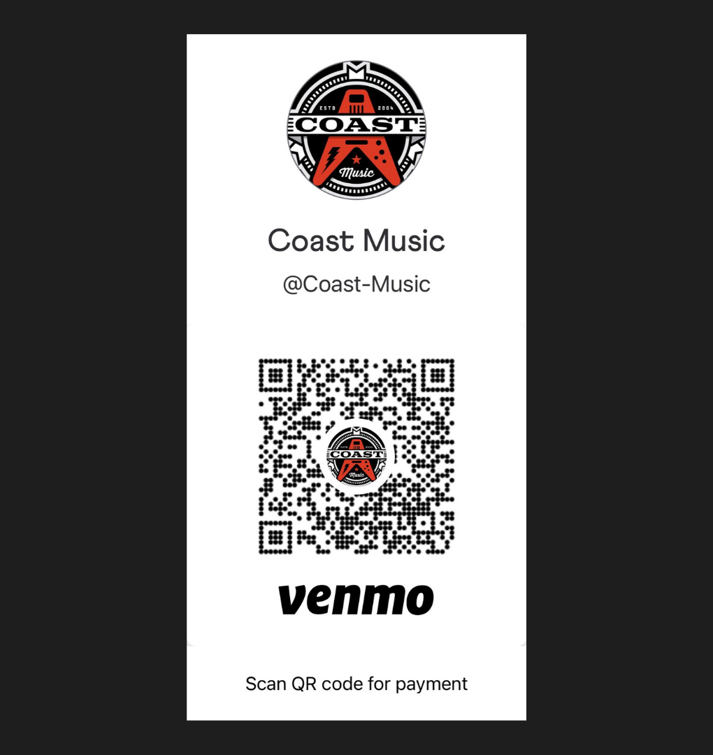 Coast Venmo QR Code Square